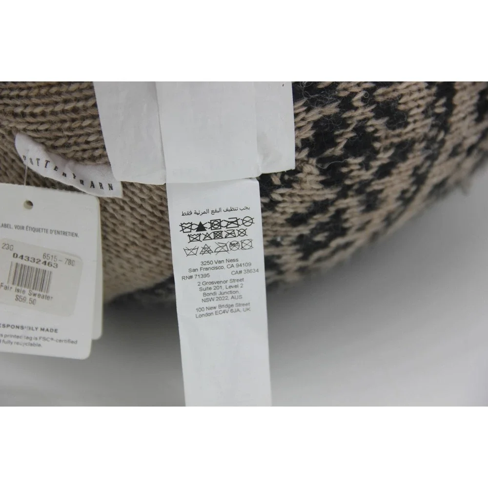 Pottery Barn Fair Isle Sweater Pillow Round 12